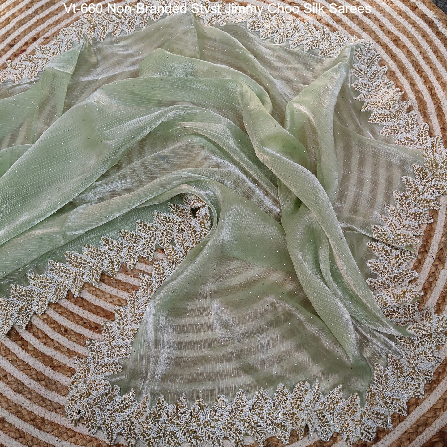 Vt-660 Non-Branded Stvst Jimmy Choo Silk Sarees