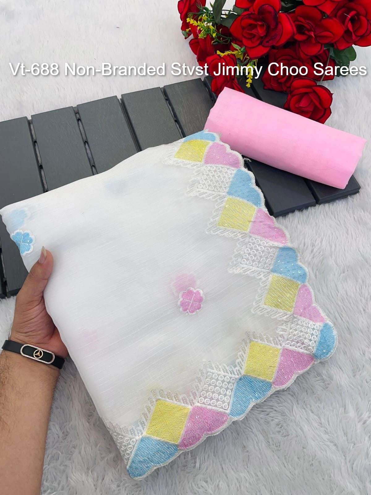 Vt-688 Non-Branded Stvst Jimmy Choo Sarees