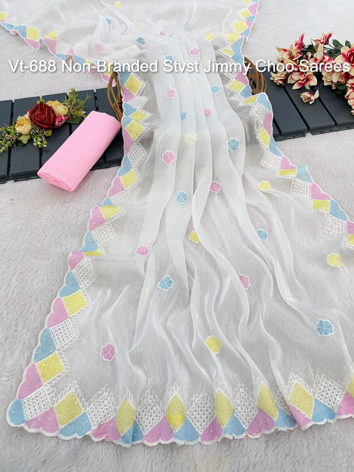 Vt-688 Non-Branded Stvst Jimmy Choo Sarees