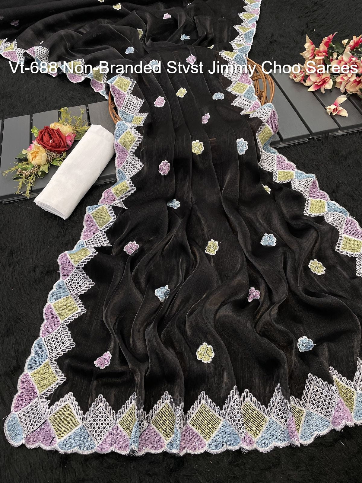 Vt-688 Non-Branded Stvst Jimmy Choo Sarees
