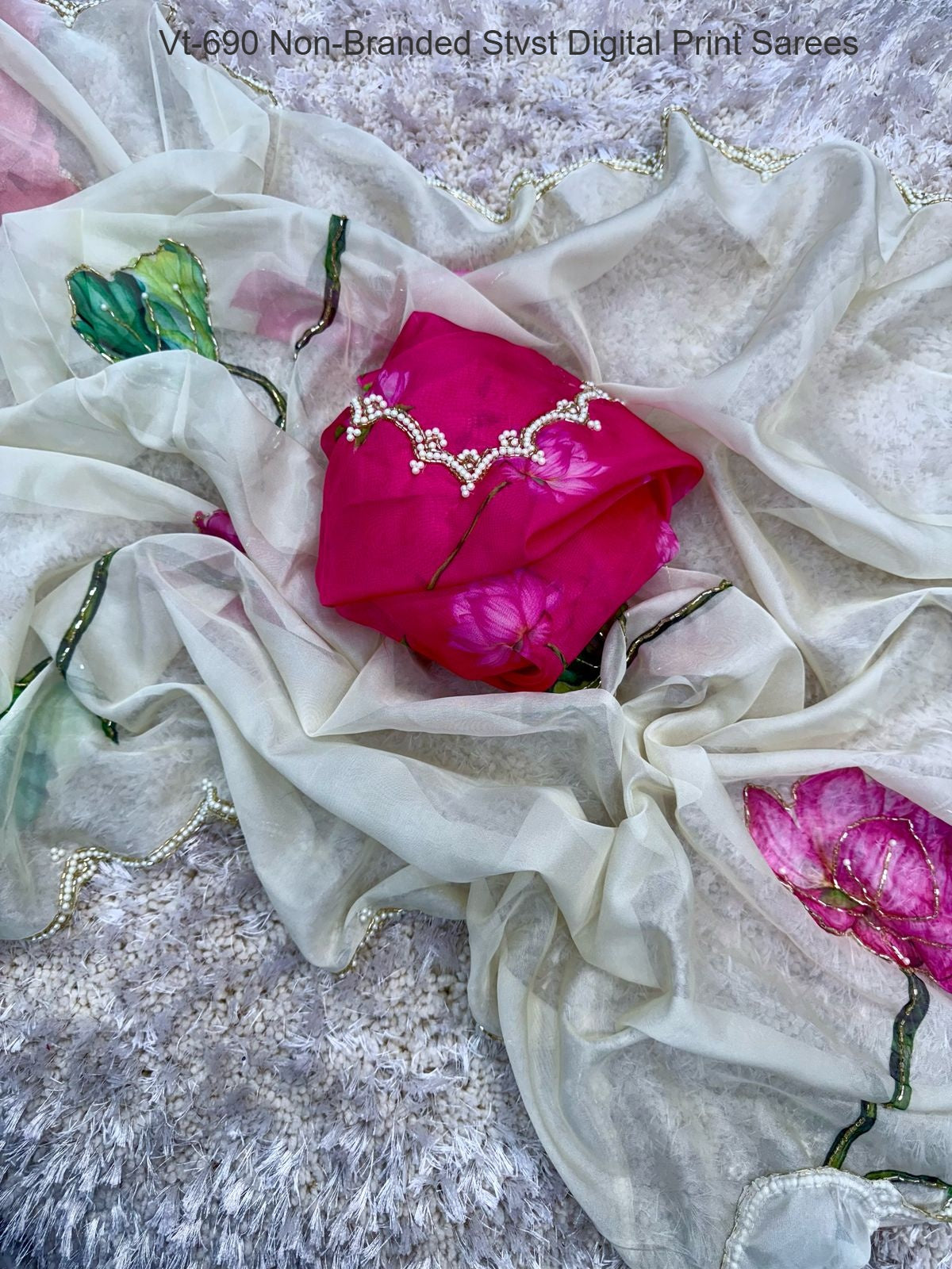 Vt-690 Non-Branded Stvst Digital Print Sarees