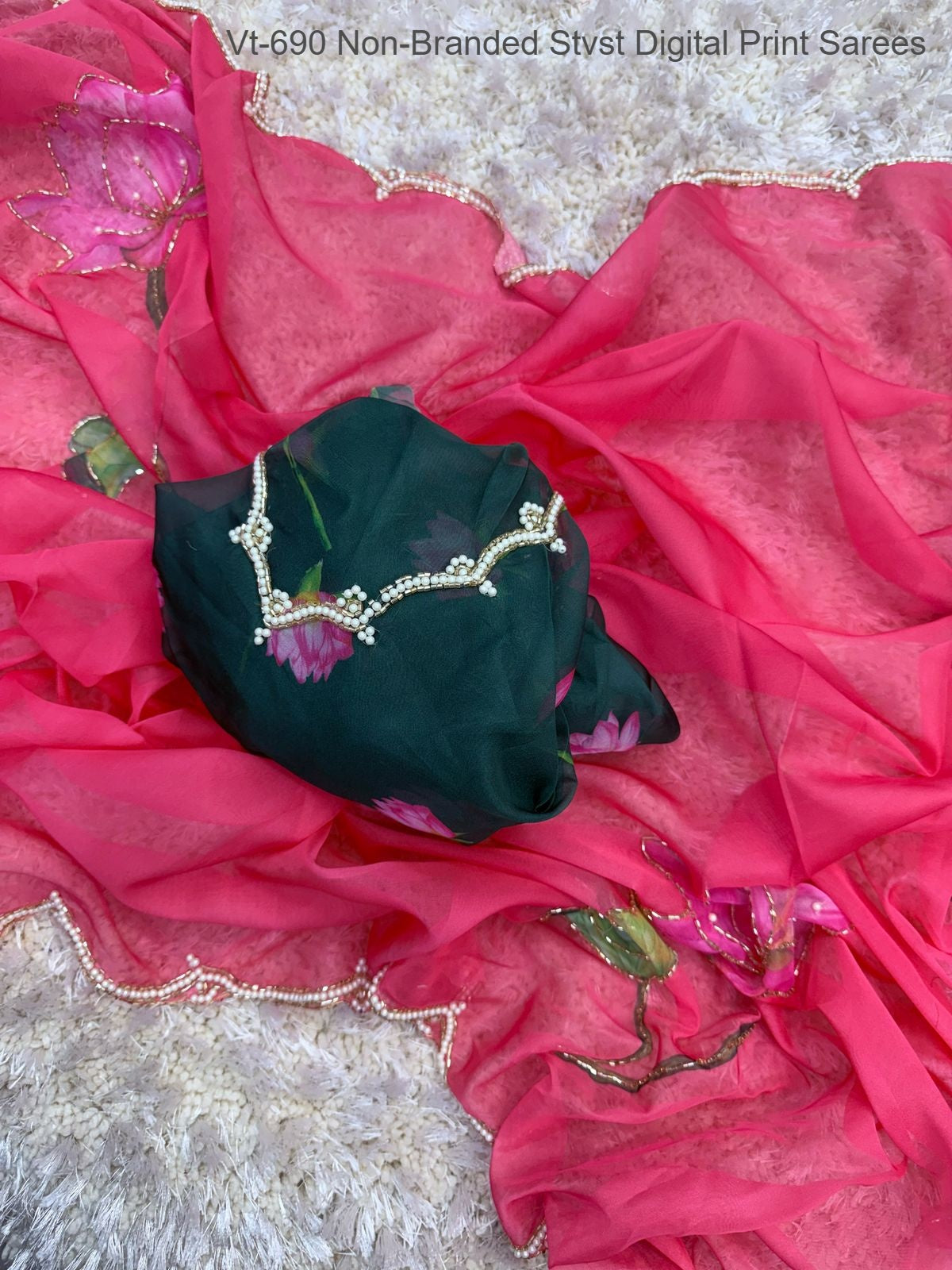 Vt-690 Non-Branded Stvst Digital Print Sarees