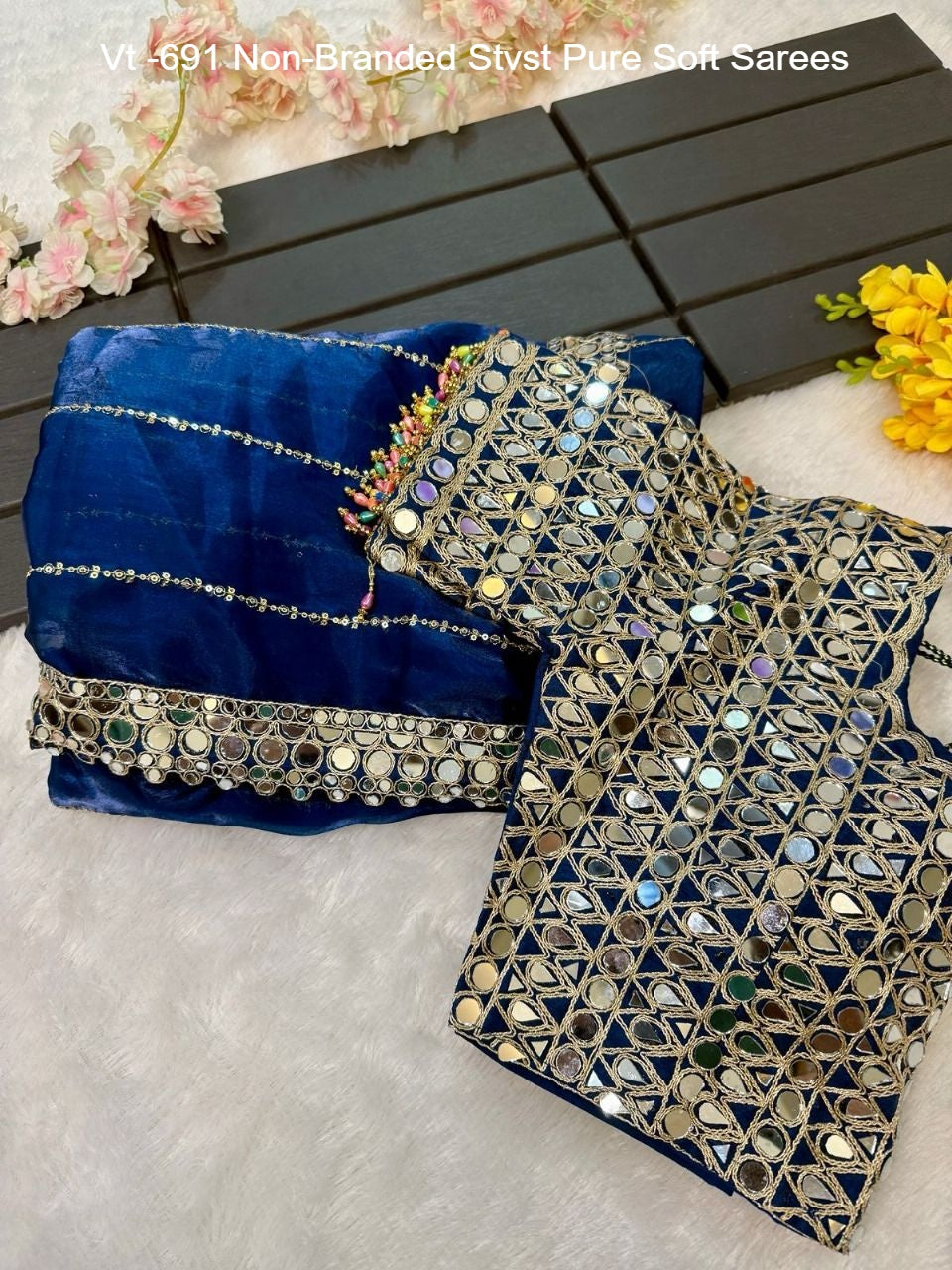 Vt -691 Non-Branded Stvst Pure Soft Sarees