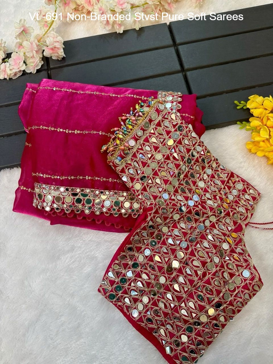 Vt -691 Non-Branded Stvst Pure Soft Sarees