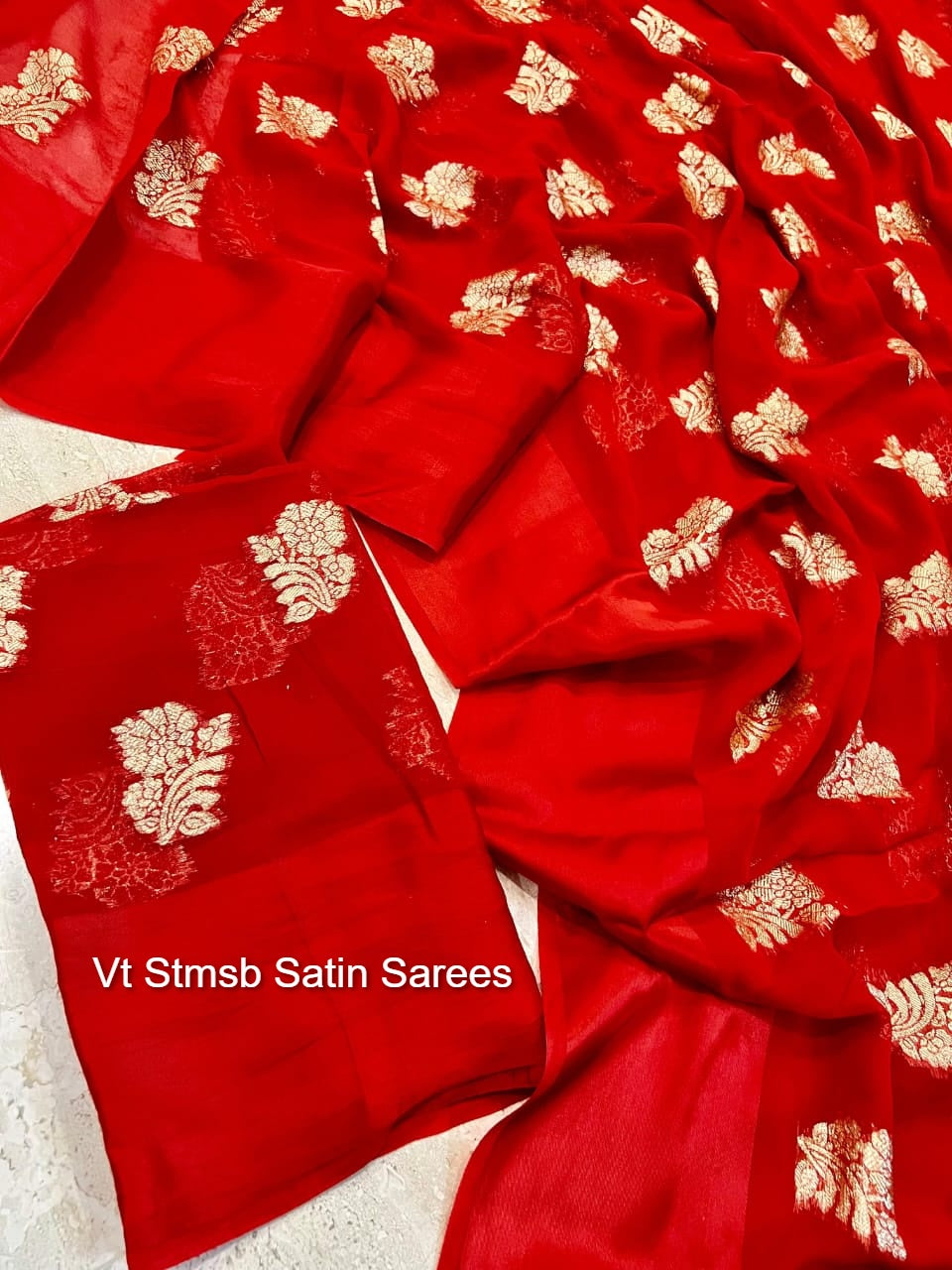 Vt Stmsb Satin Sarees