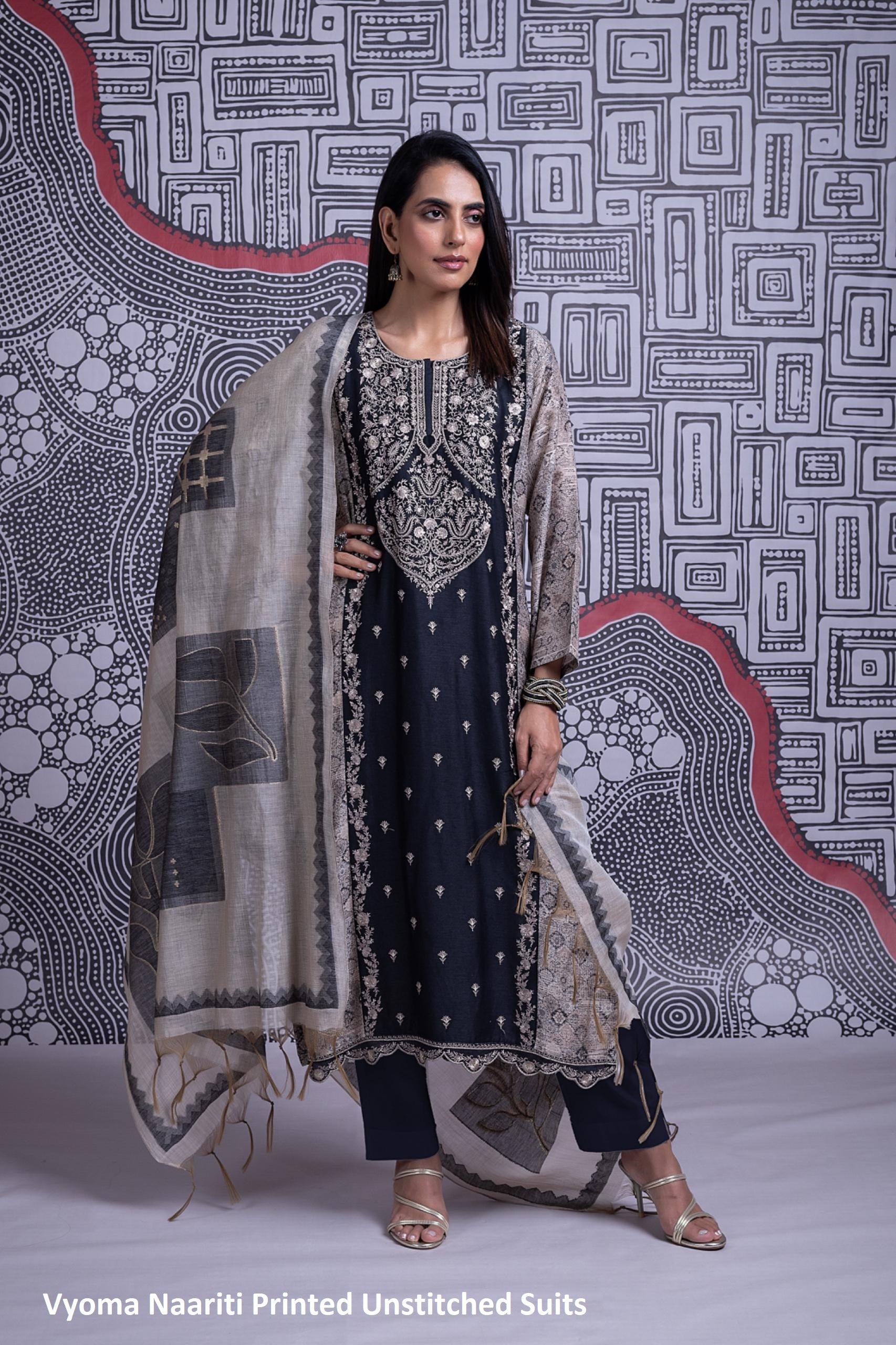 Vyoma Naariti Printed Unstitched Suits