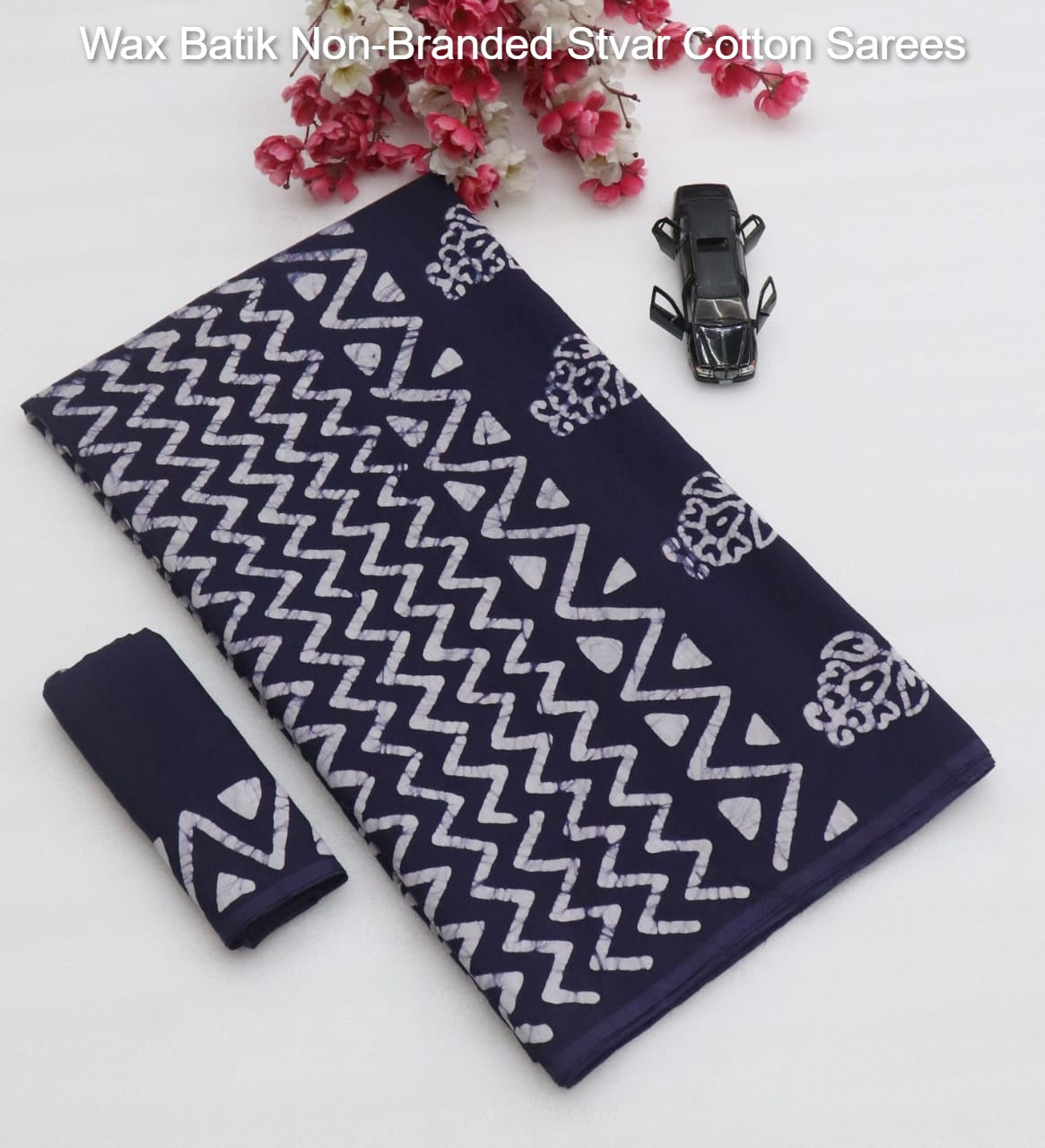 Wax Batik Non-Branded Stvar Cotton Sarees