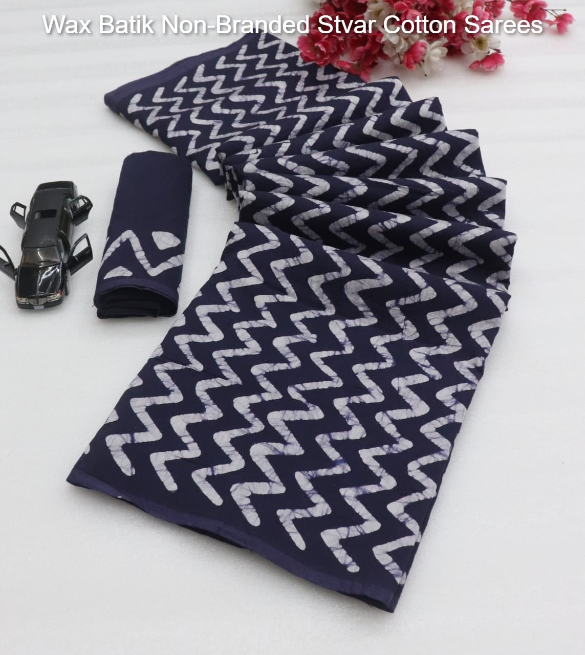 Wax Batik Non-Branded Stvar Cotton Sarees