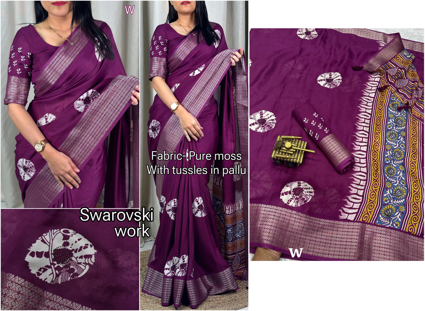 Nf5933 Vmk. Diamond Work Sarees
