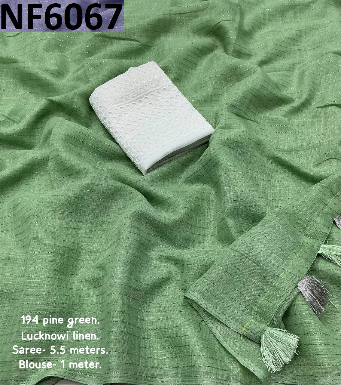 Nf6067 Vmk. Silver Zari Sarees