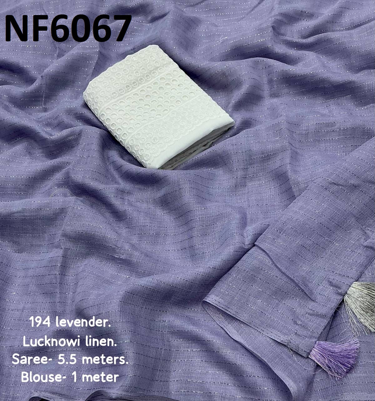 Nf6067 Vmk. Silver Zari Sarees