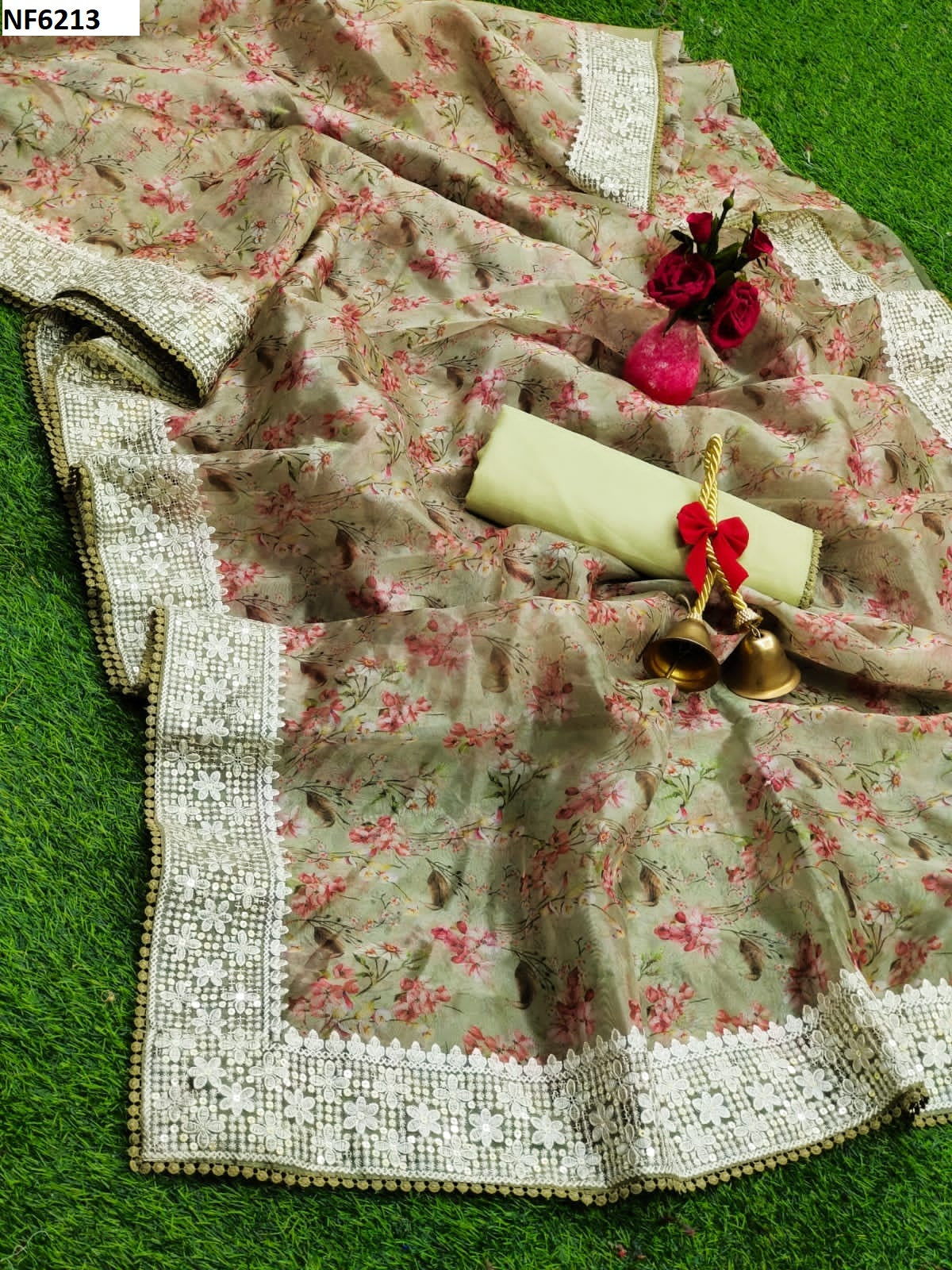 Nf6213 Vmk. Organza Silk Sarees