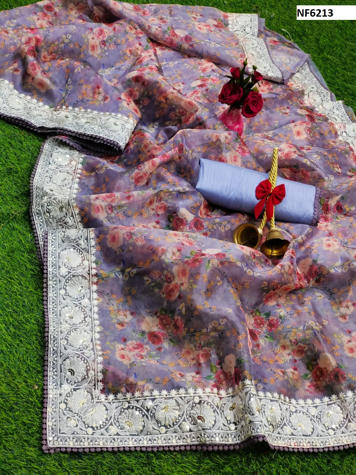 Nf6213 Vmk. Organza Silk Sarees