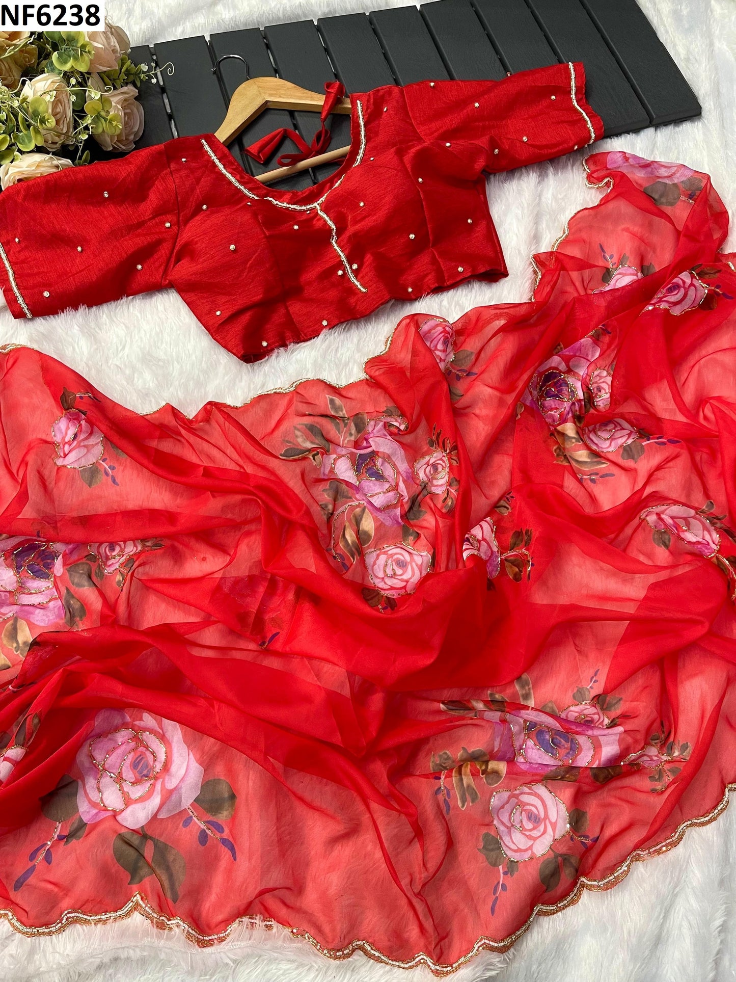 Nf6238 Vmk. Zardosi Work Sarees