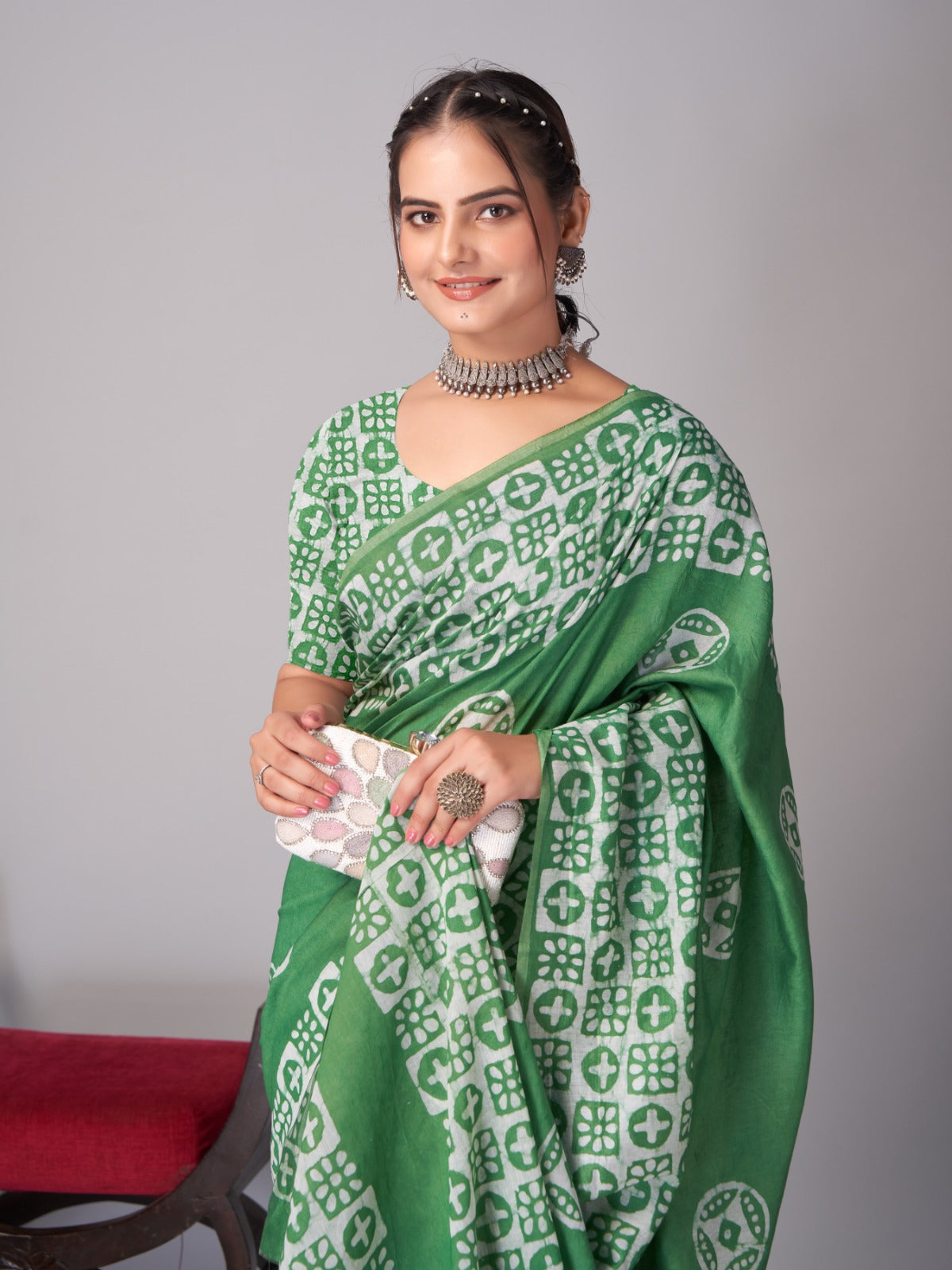 Mb005 To Mb024 Batik Mira Bela Print Sarees