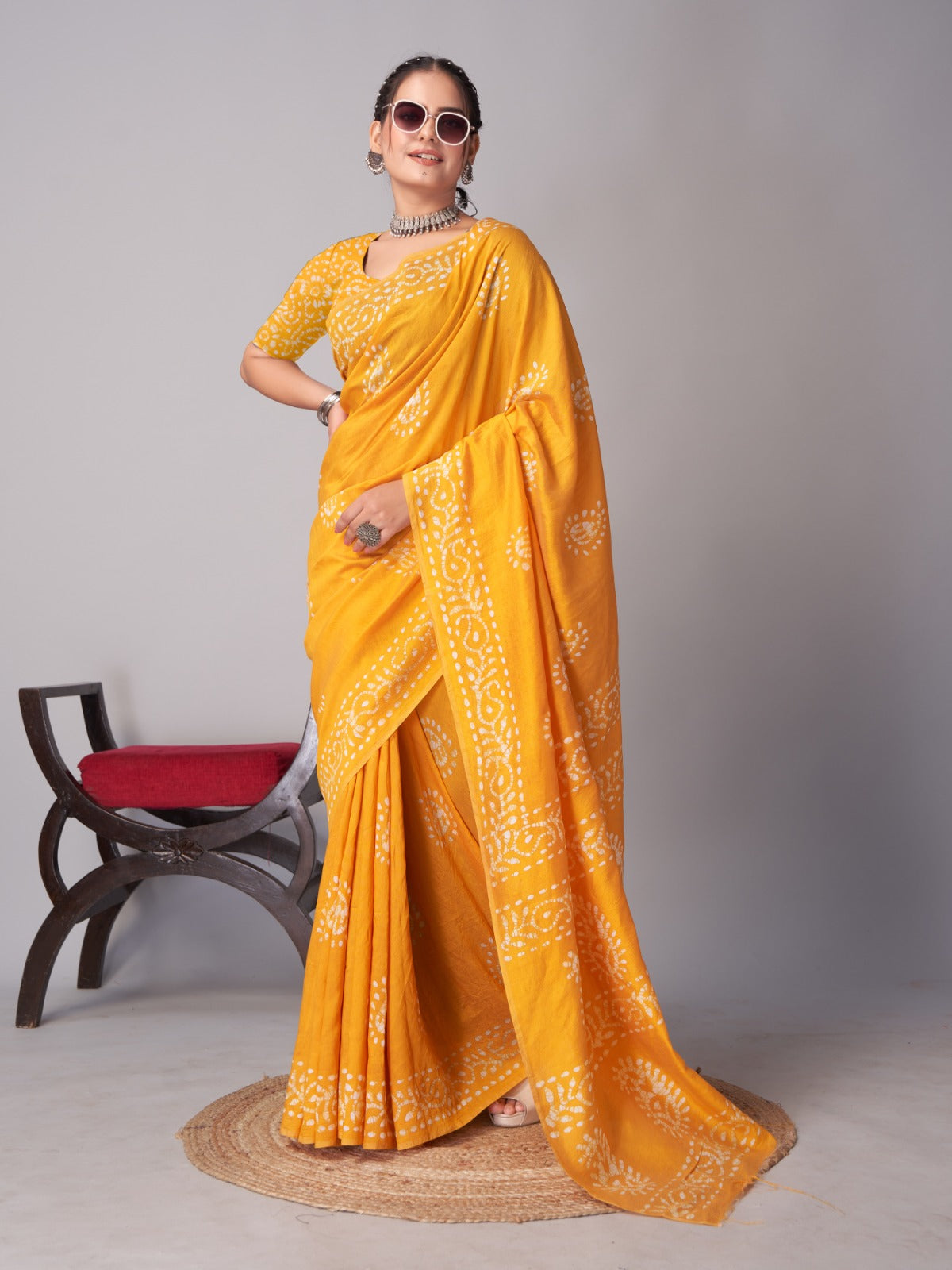 Mb005 To Mb024 Batik Mira Bela Print Sarees