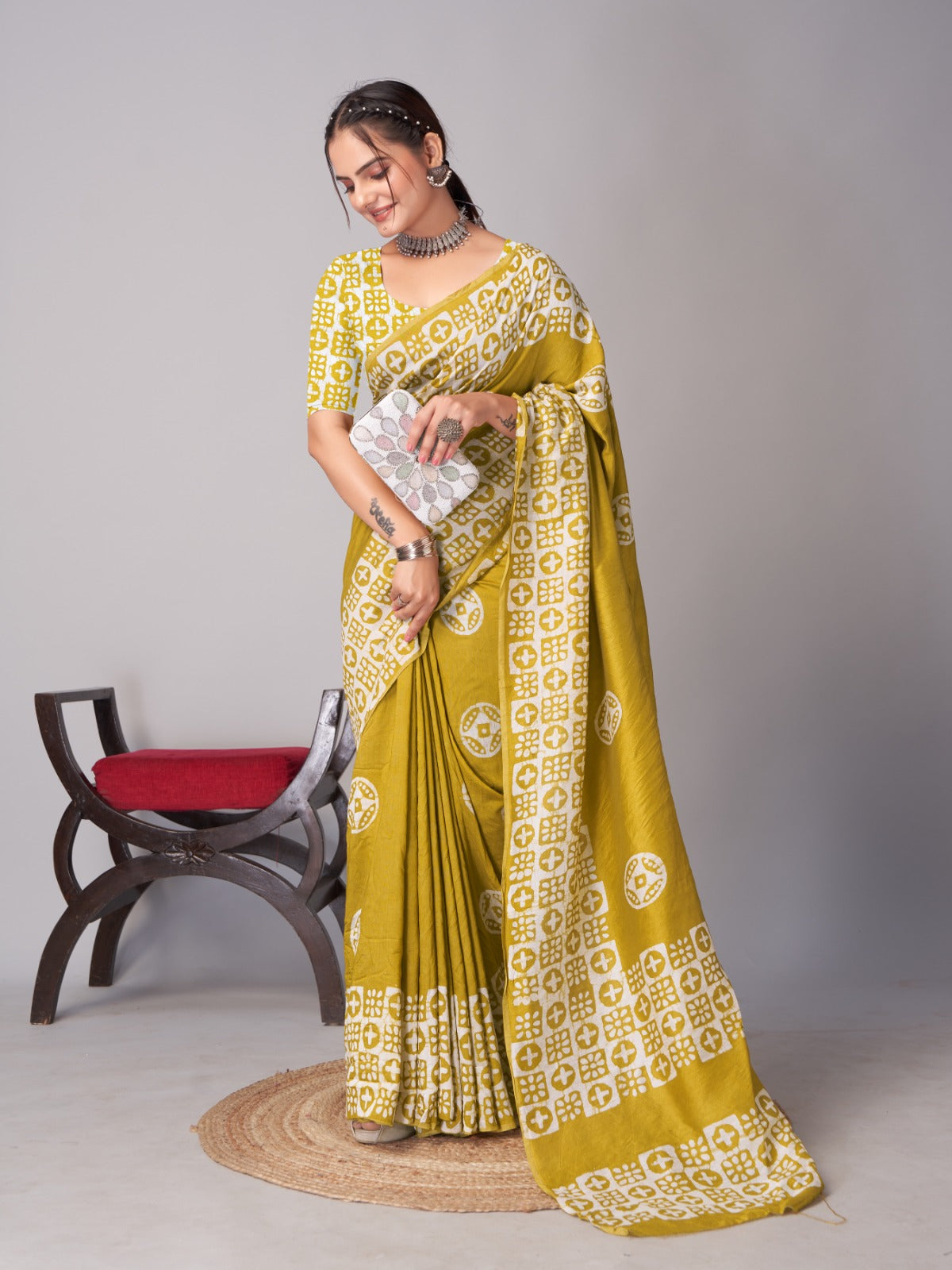 Mb005 To Mb024 Batik Mira Bela Print Sarees