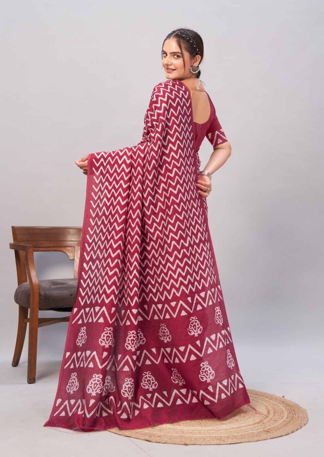Mb005 To Mb024 Batik Mira Bela Print Sarees