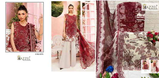 370 Hazzel Pure Cotton Pakistani Salwar Suits
