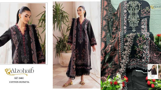 Az-1461 Al Zohaib Pure Cotton Pakistani Salwar Suits