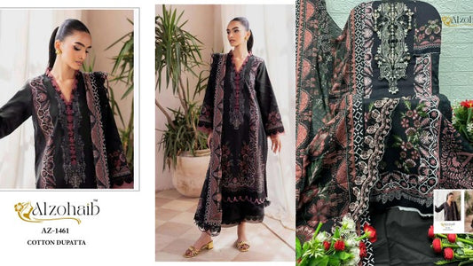 Az-1461 Al Zohaib Pure Cotton Pakistani Salwar Suits