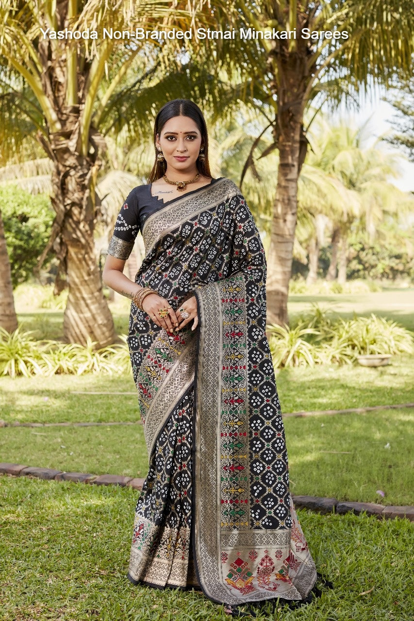 Yashoda Non-Branded Stmai Minakari Sarees