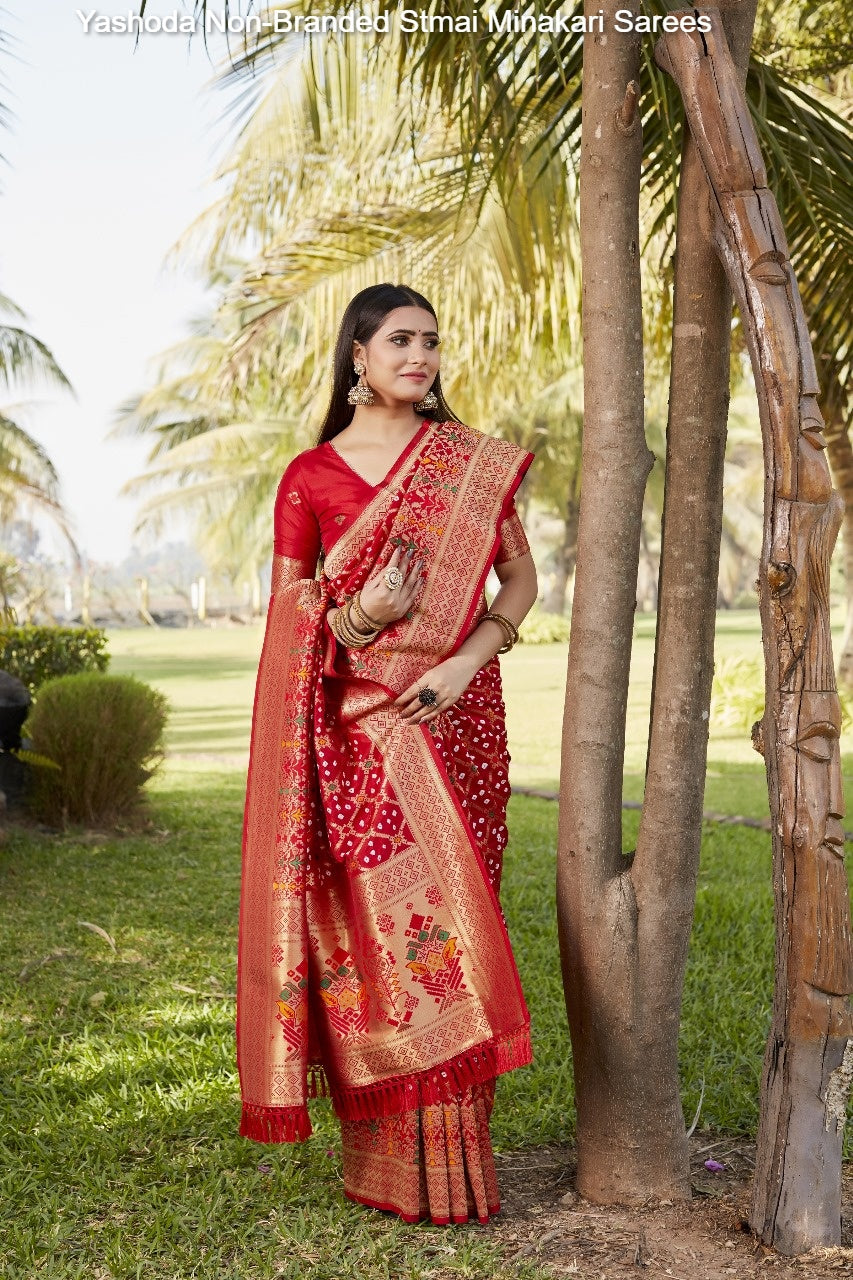 Yashoda Non-Branded Stmai Minakari Sarees