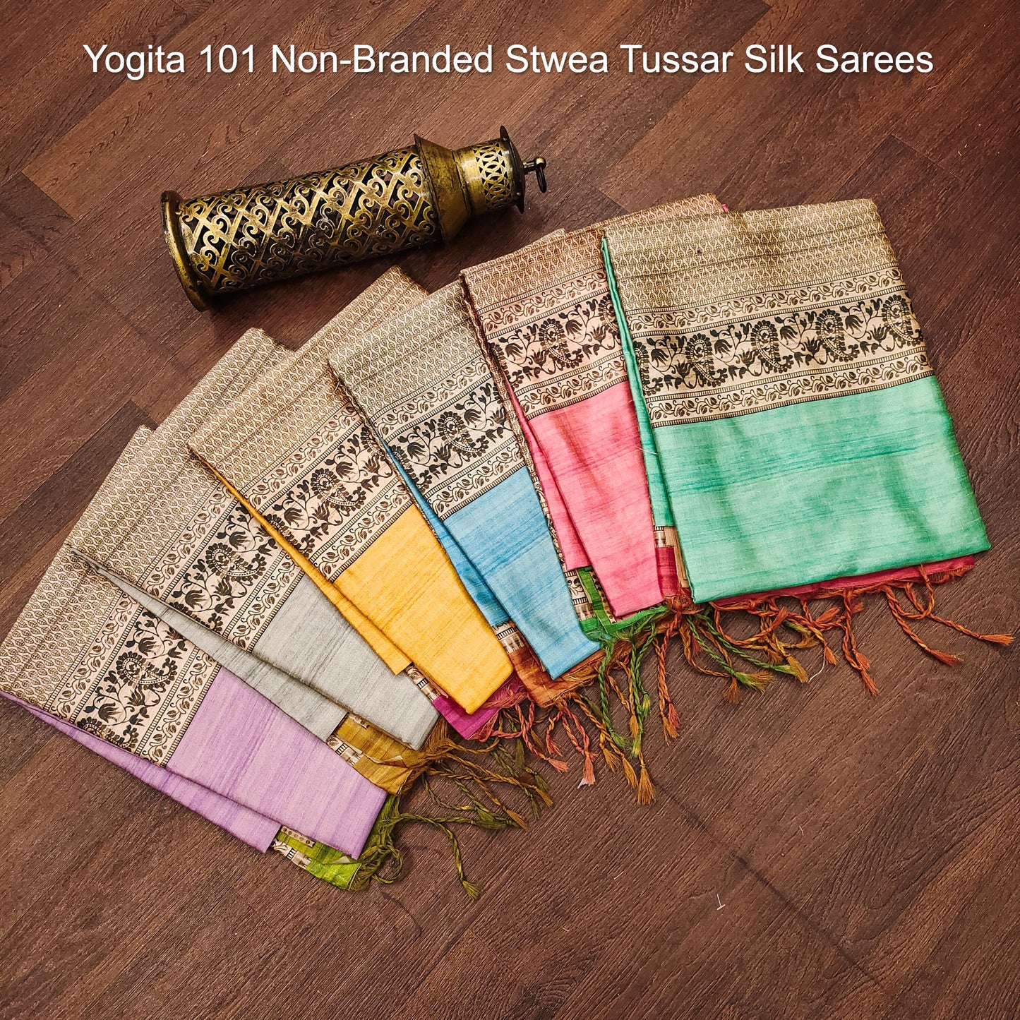 Yogita 101 Non-Branded Stwea Tussar Silk Sarees