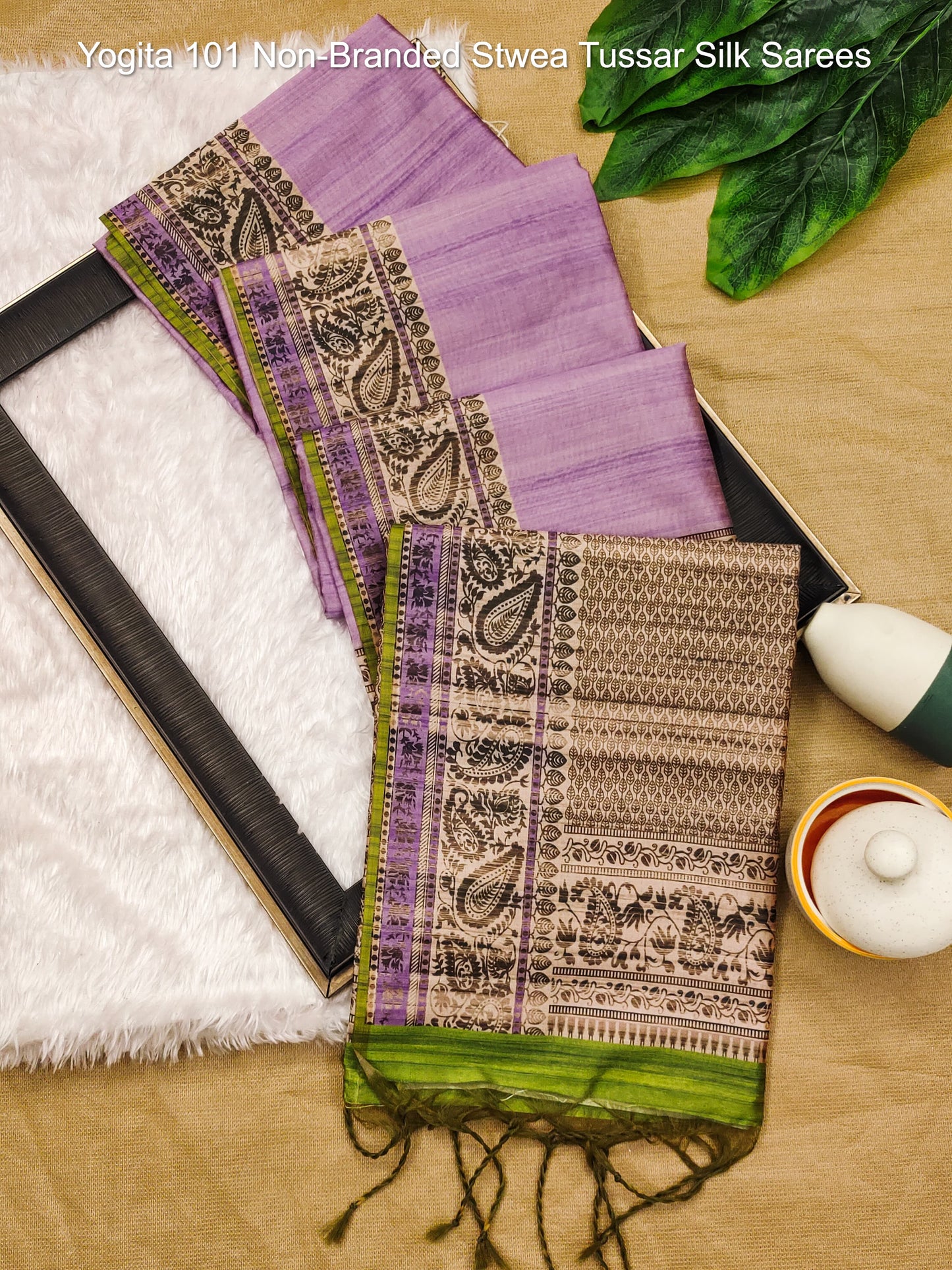 Yogita 101 Non-Branded Stwea Tussar Silk Sarees