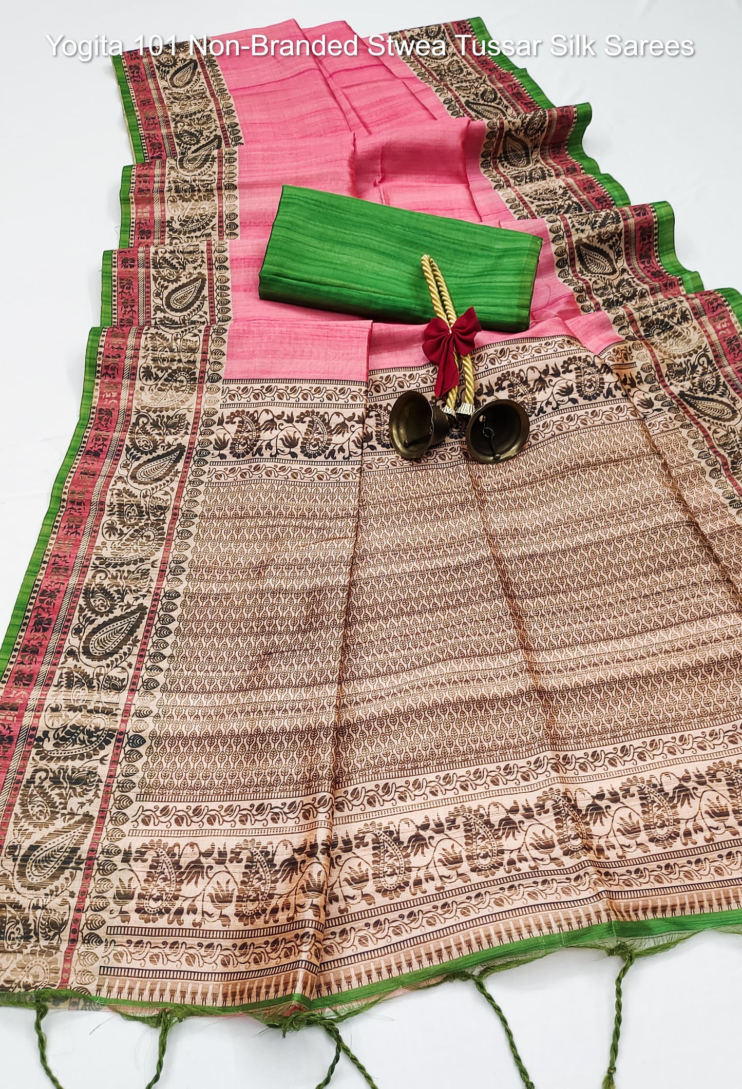 Yogita 101 Non-Branded Stwea Tussar Silk Sarees