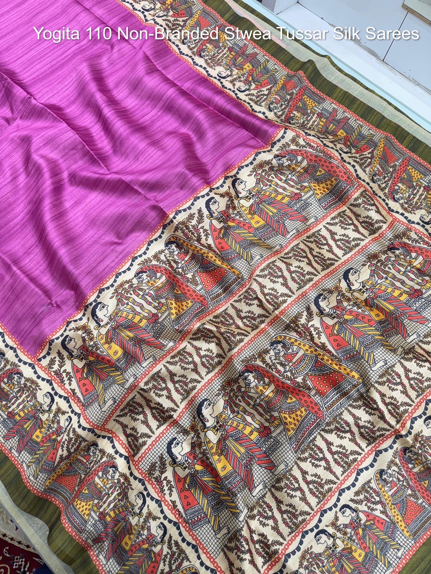 Yogita 110 Non-Branded Stwea Tussar Silk Sarees
