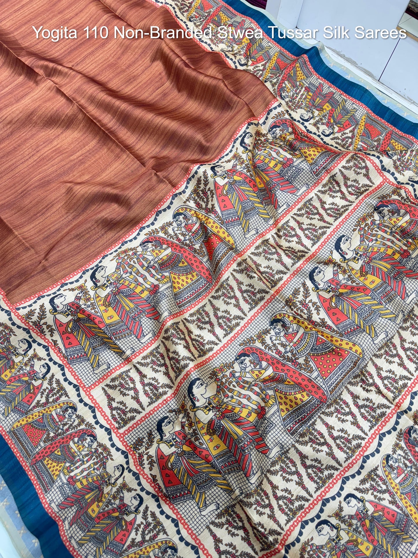 Yogita 110 Non-Branded Stwea Tussar Silk Sarees