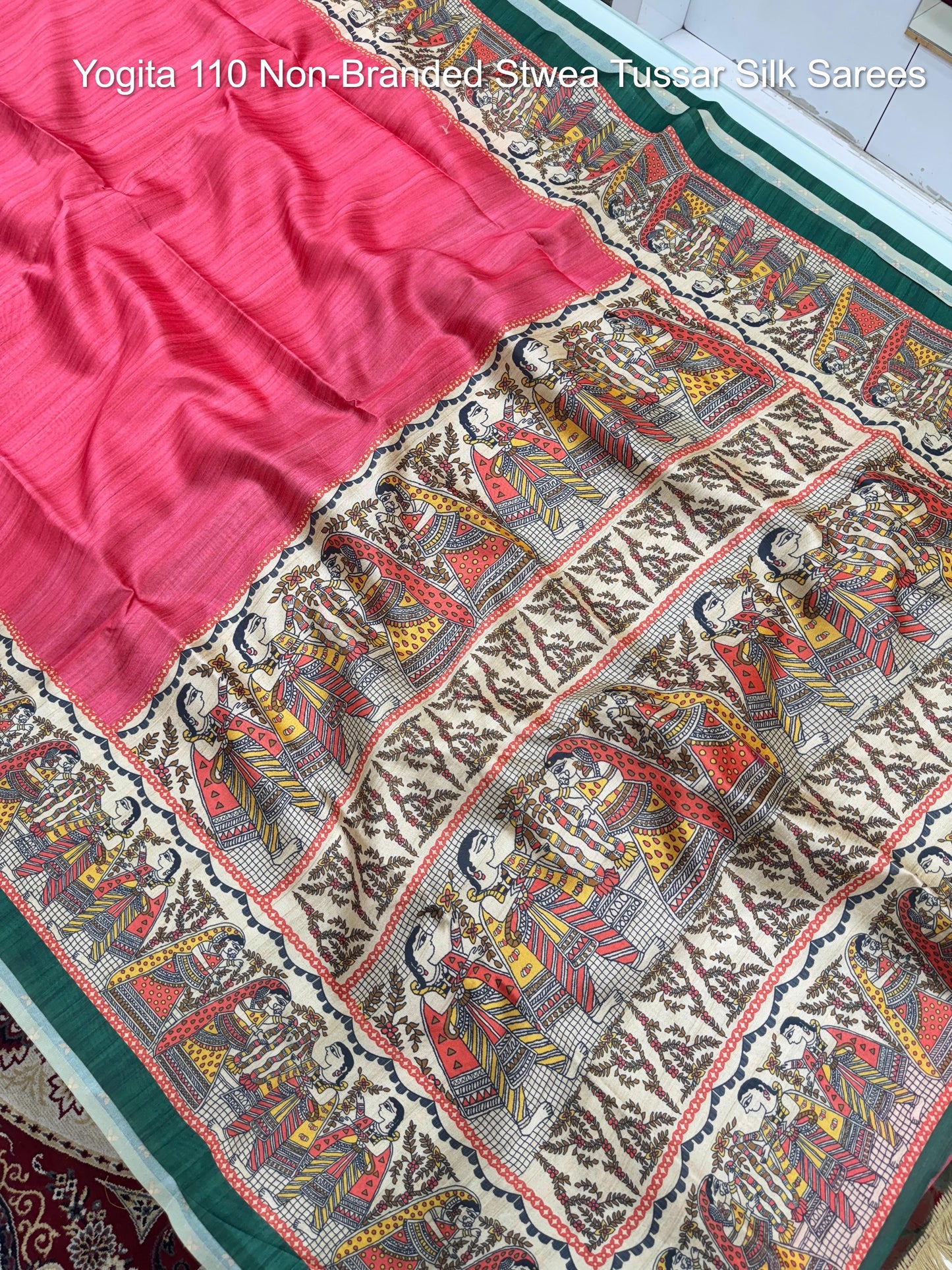 Yogita 110 Non-Branded Stwea Tussar Silk Sarees