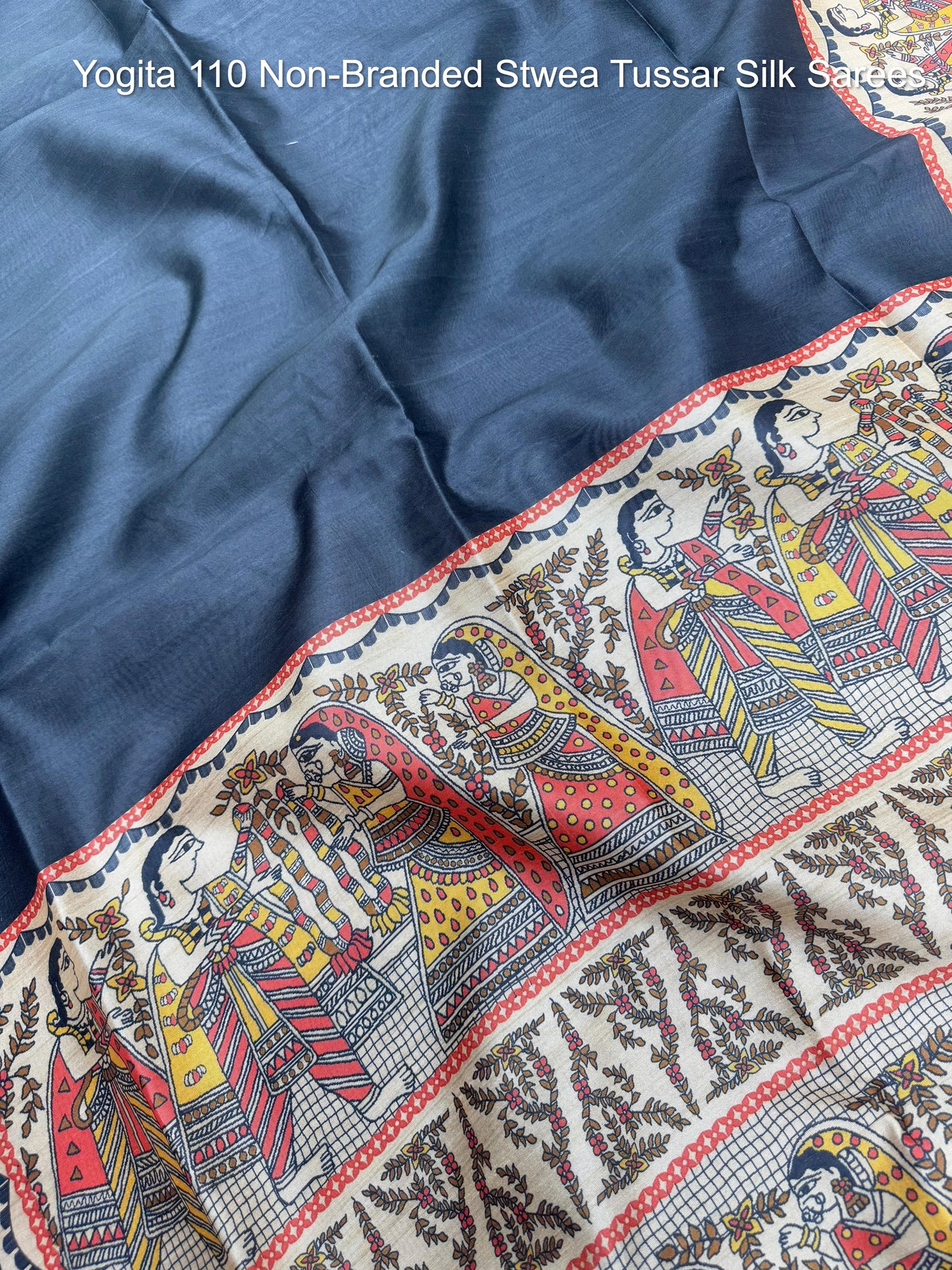 Yogita 110 Non-Branded Stwea Tussar Silk Sarees