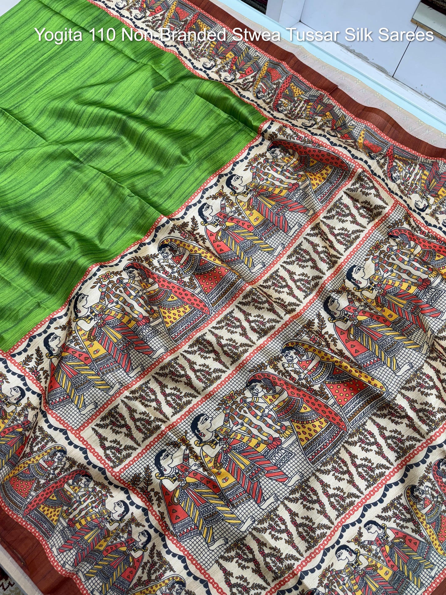 Yogita 110 Non-Branded Stwea Tussar Silk Sarees