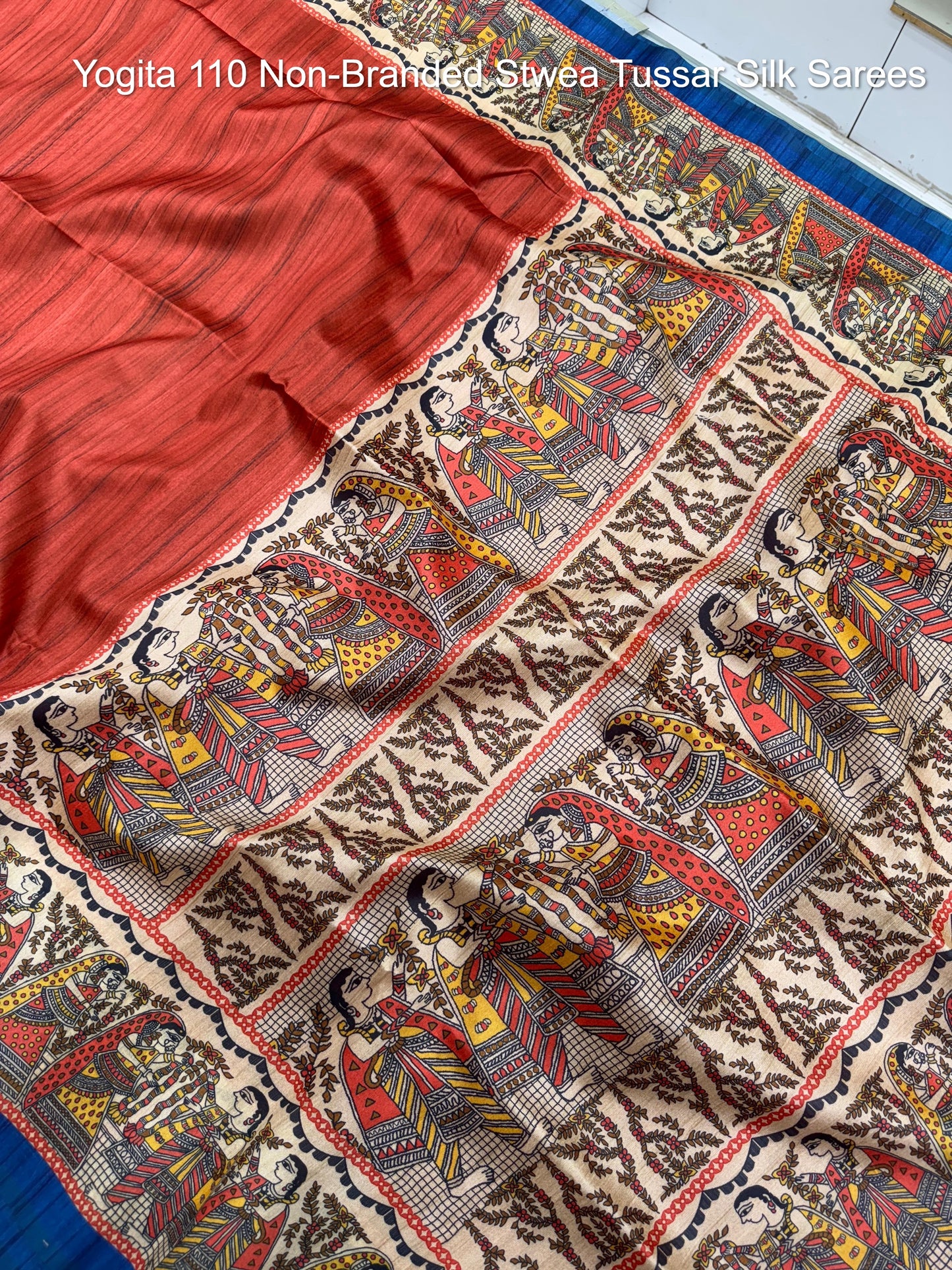 Yogita 110 Non-Branded Stwea Tussar Silk Sarees