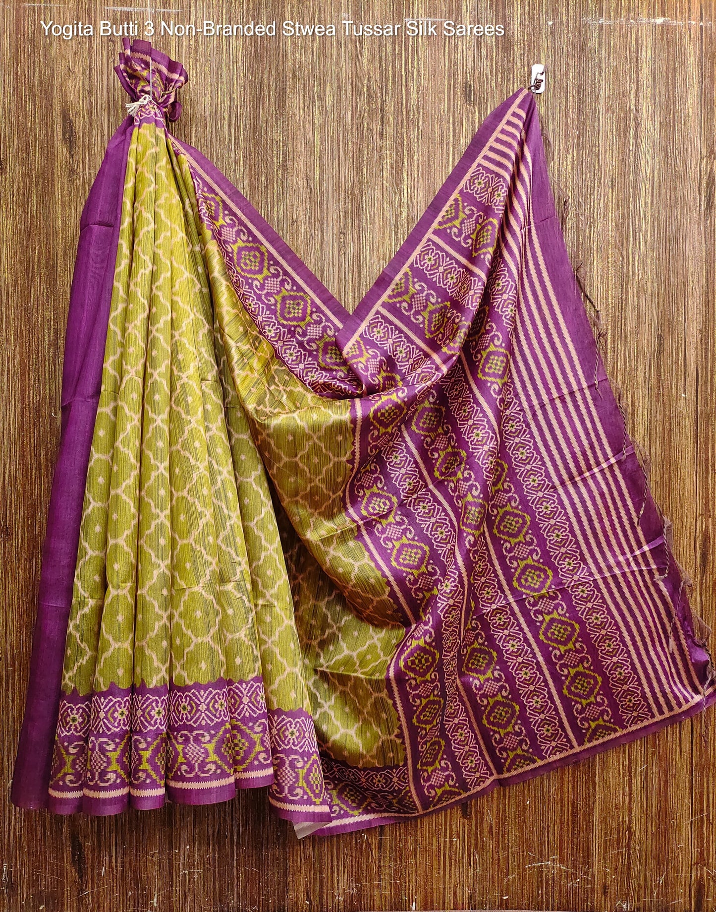 Yogita Butti 3 Non-Branded Stwea Tussar Silk Sarees