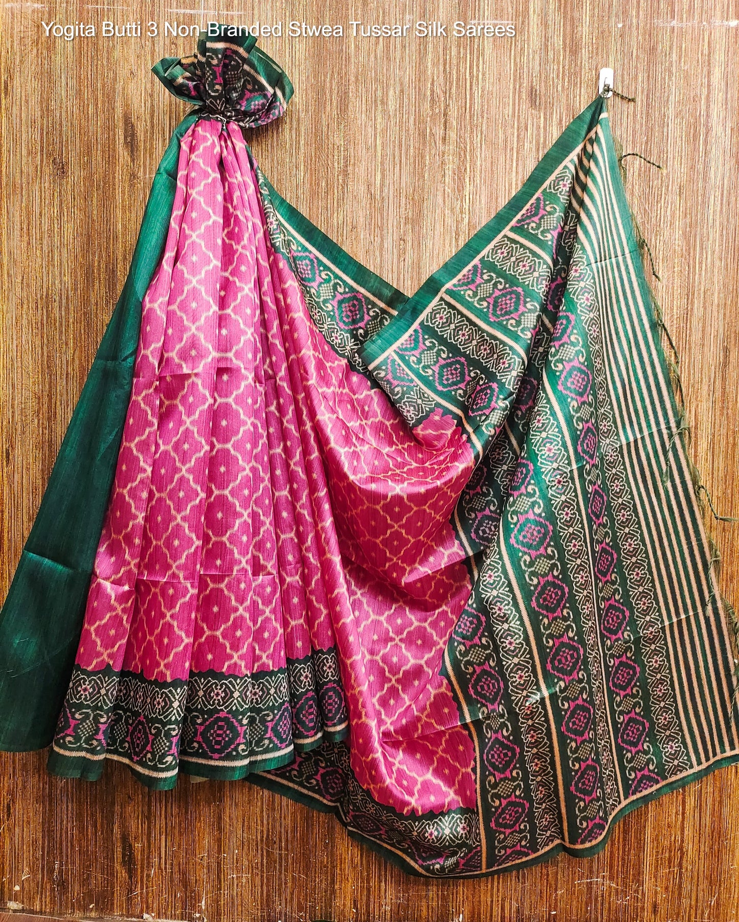 Yogita Butti 3 Non-Branded Stwea Tussar Silk Sarees