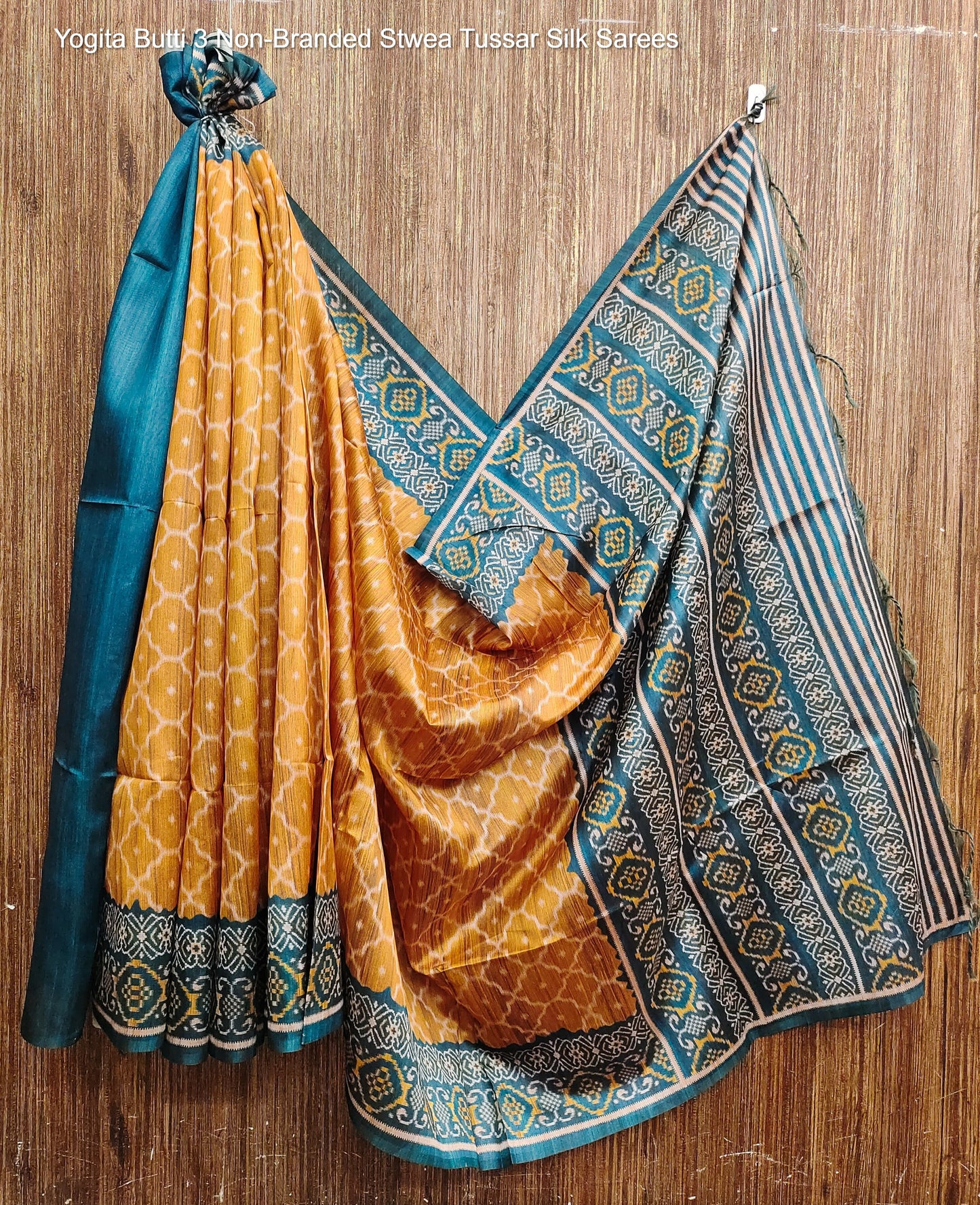 Yogita Butti 3 Non-Branded Stwea Tussar Silk Sarees
