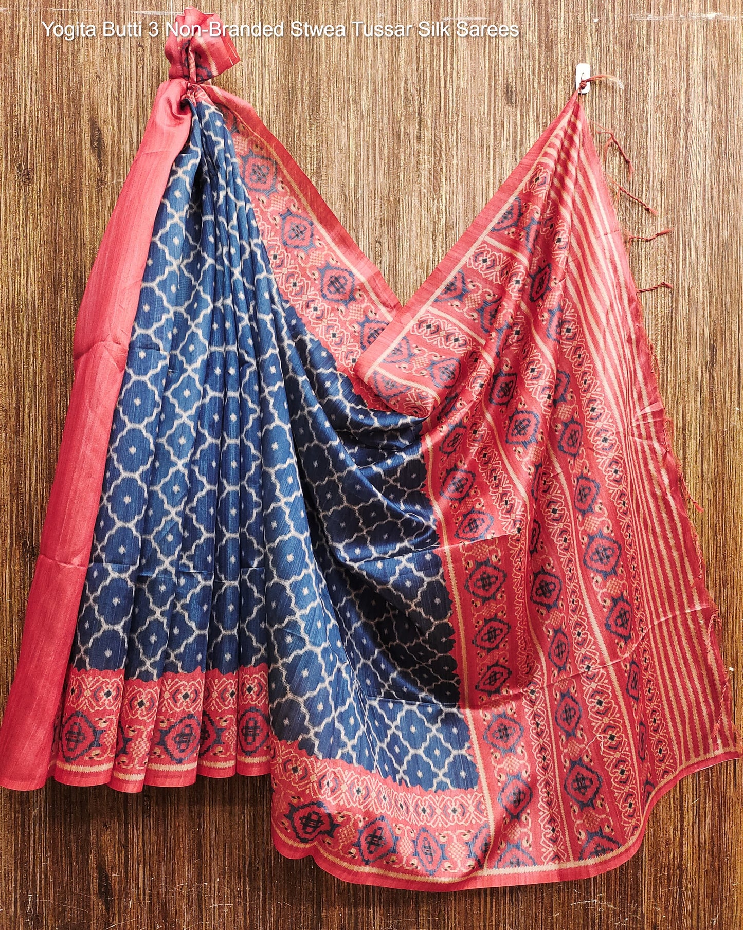 Yogita Butti 3 Non-Branded Stwea Tussar Silk Sarees