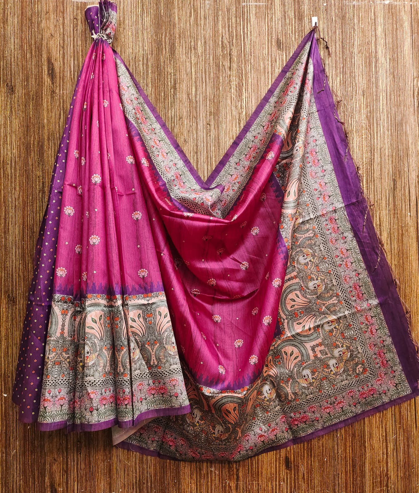 Yogita Lotus 2 Stwea Tussar Silk Sarees