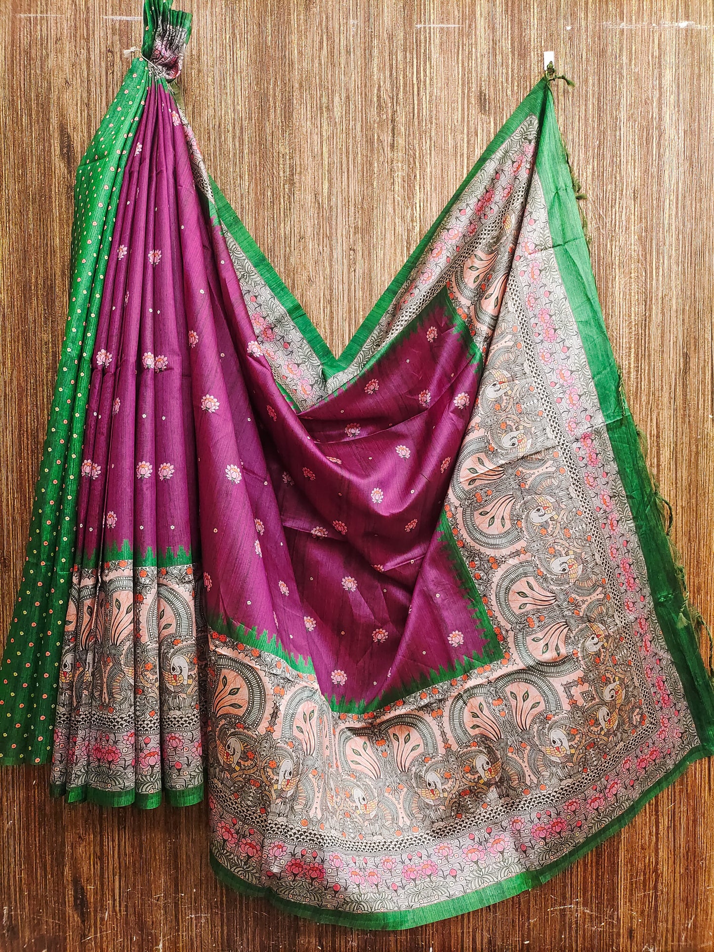 Yogita Lotus 2 Stwea Tussar Silk Sarees
