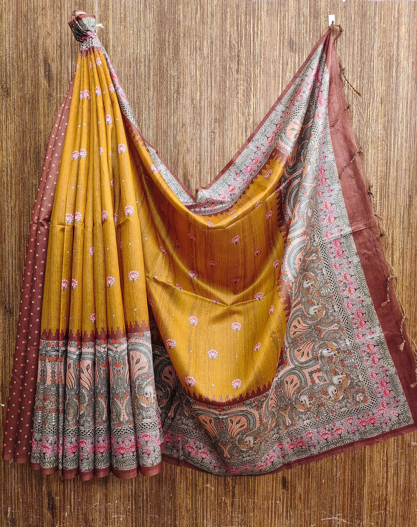 Yogita Lotus 2 Stwea Tussar Silk Sarees