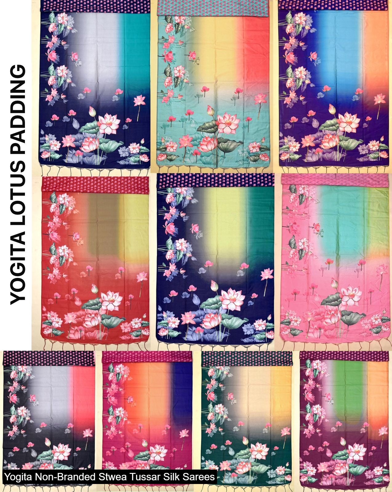 Yogita Non-Branded Stwea Tussar Silk Sarees