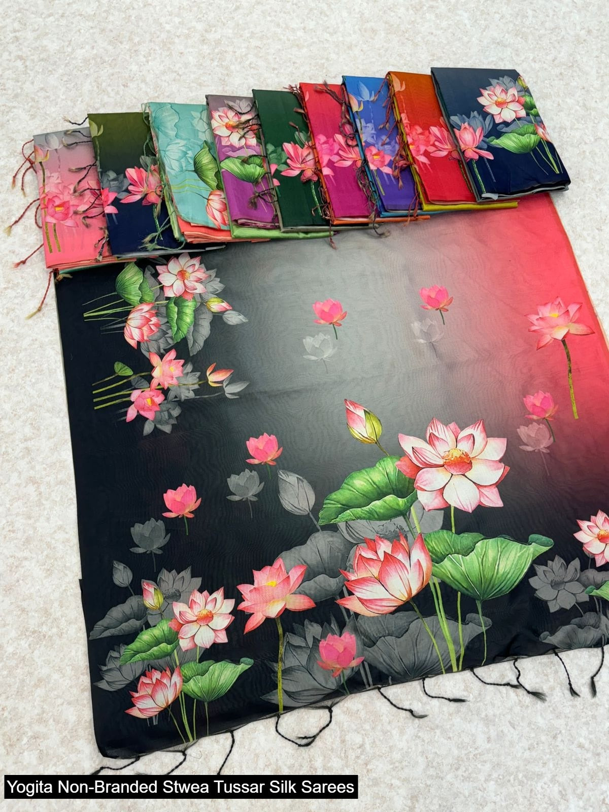 Yogita Non-Branded Stwea Tussar Silk Sarees