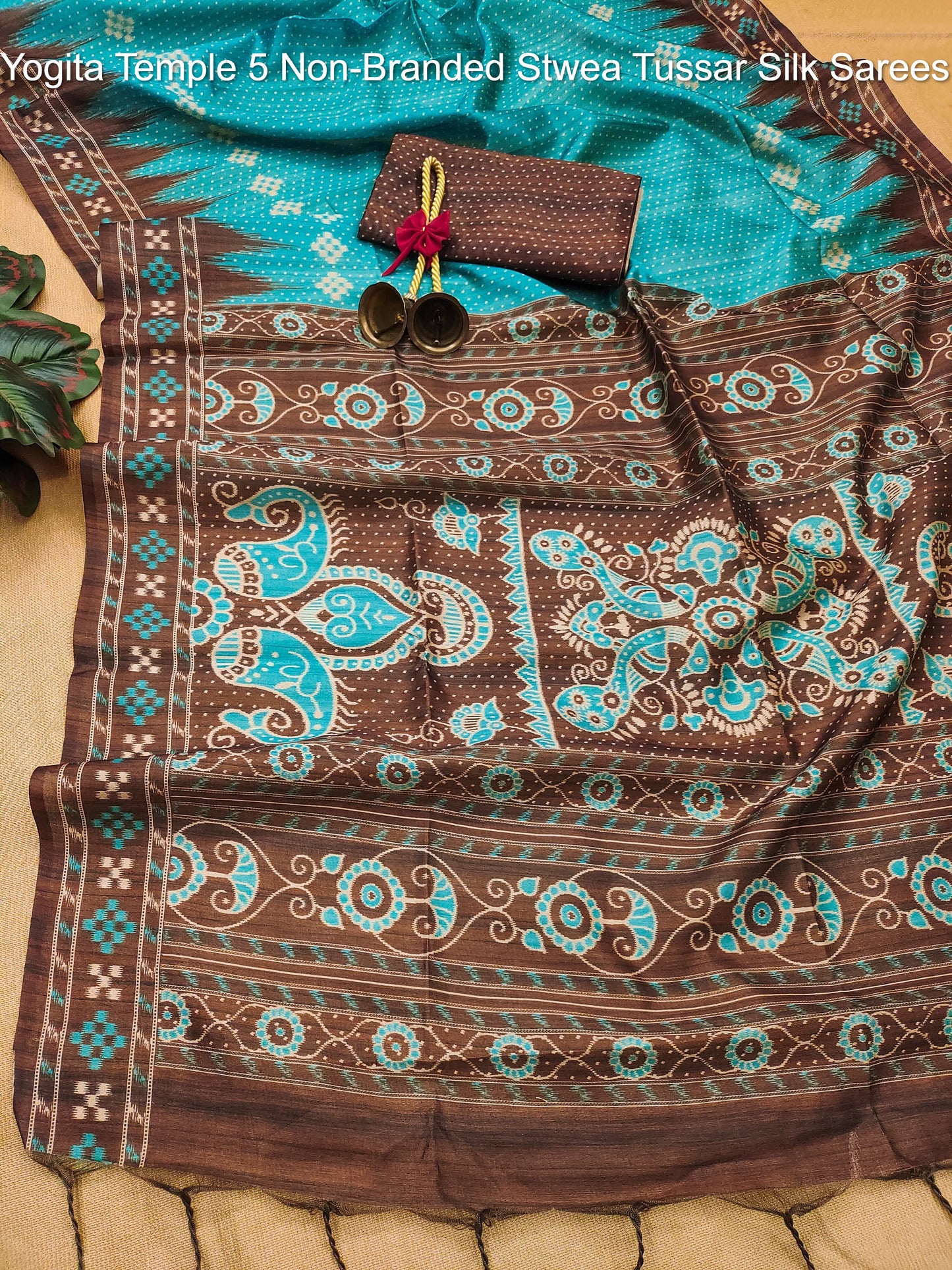 Yogita Temple 5 Non-Branded Stwea Tussar Silk Sarees