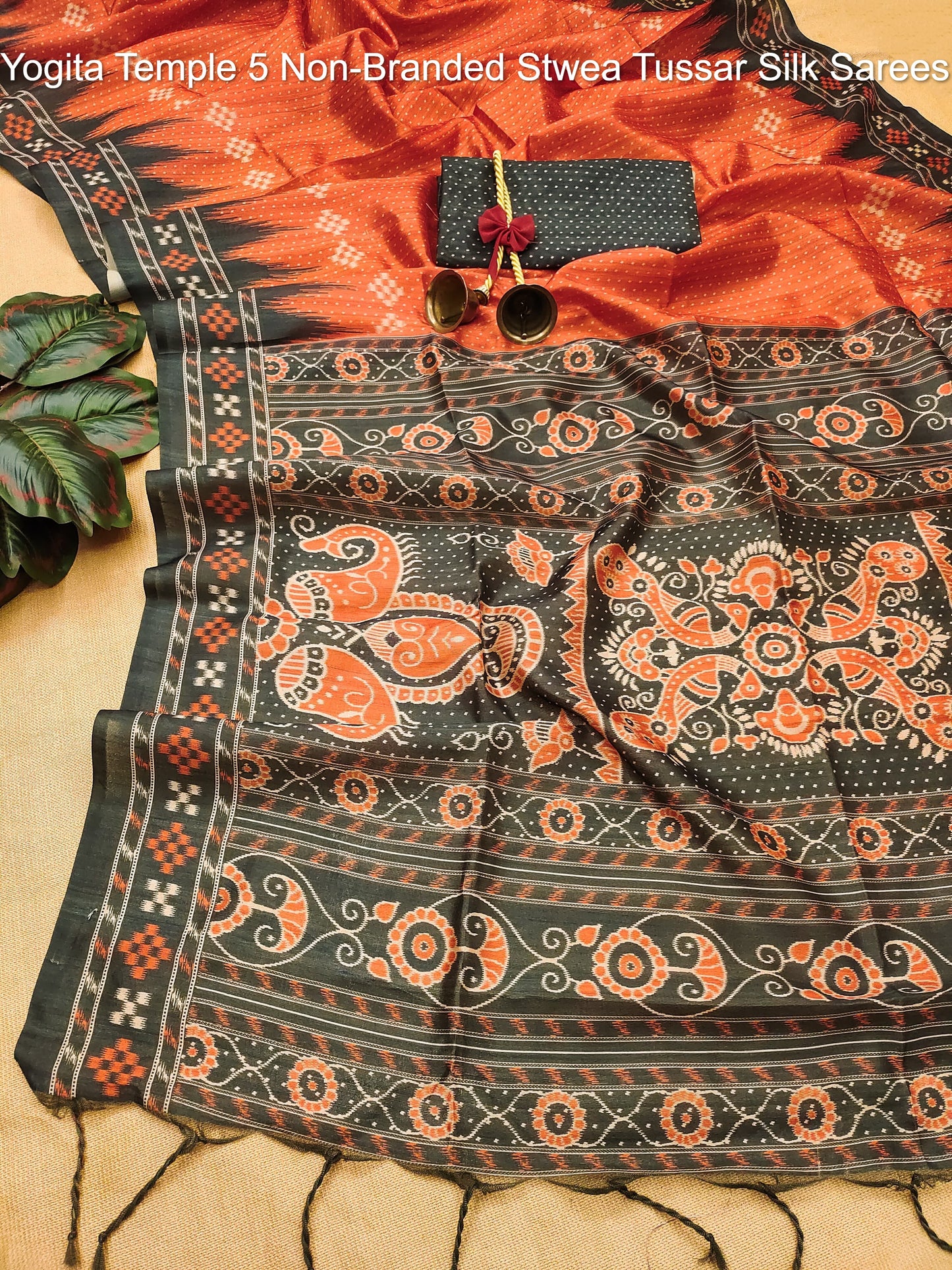 Yogita Temple 5 Non-Branded Stwea Tussar Silk Sarees