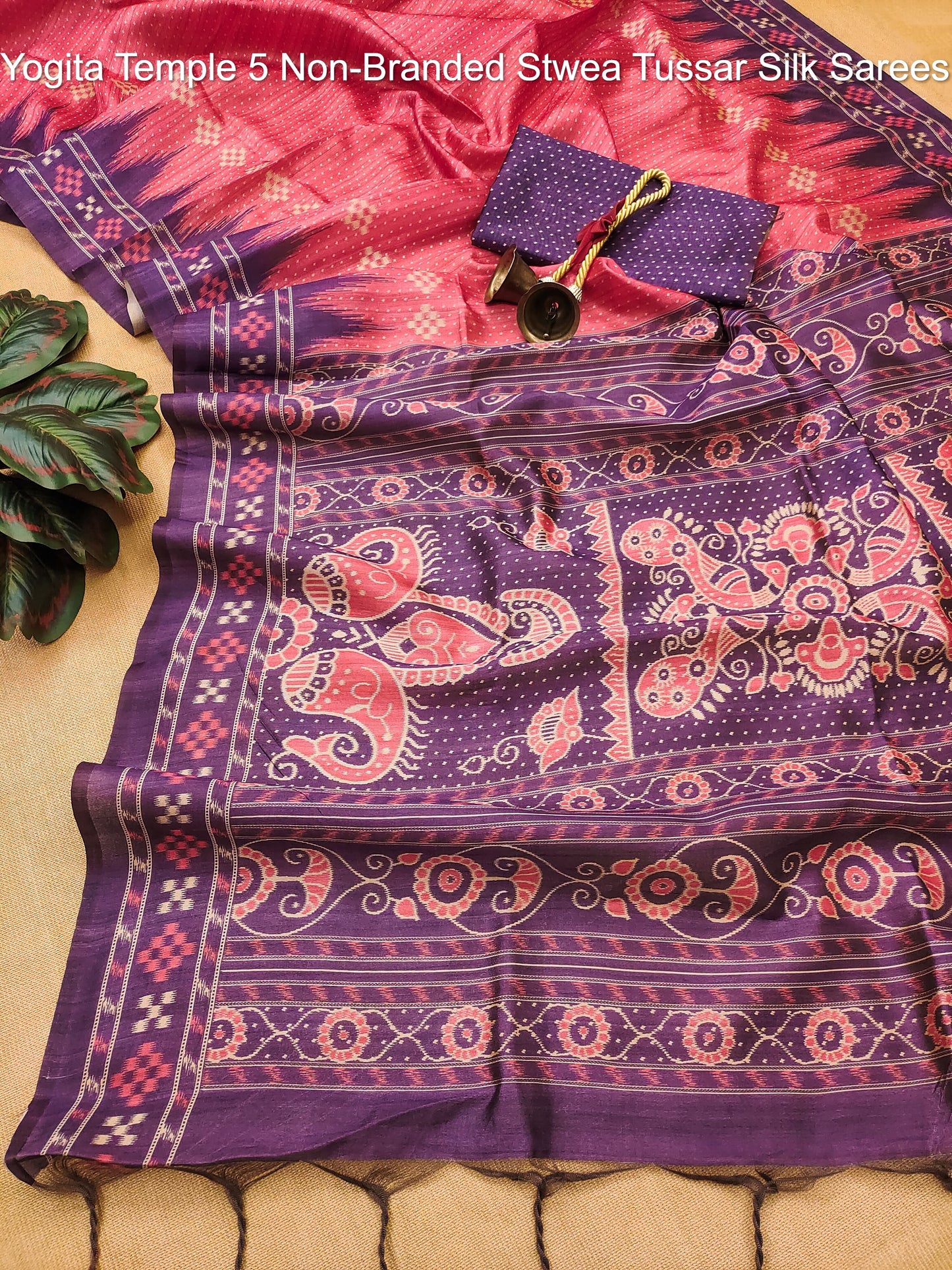 Yogita Temple 5 Non-Branded Stwea Tussar Silk Sarees