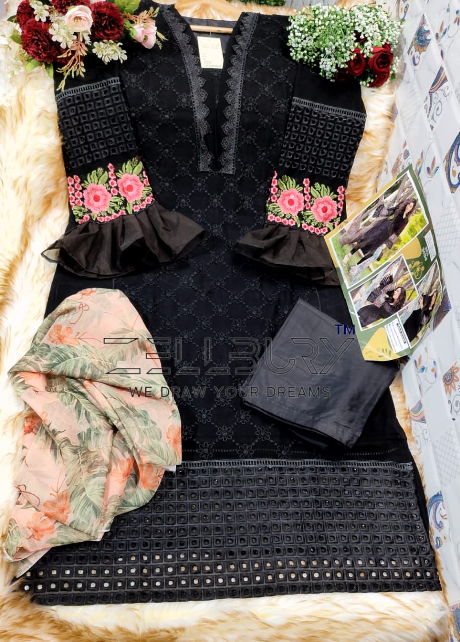Z-113B Zellbury Embroidered Pakistani Readymade Suits