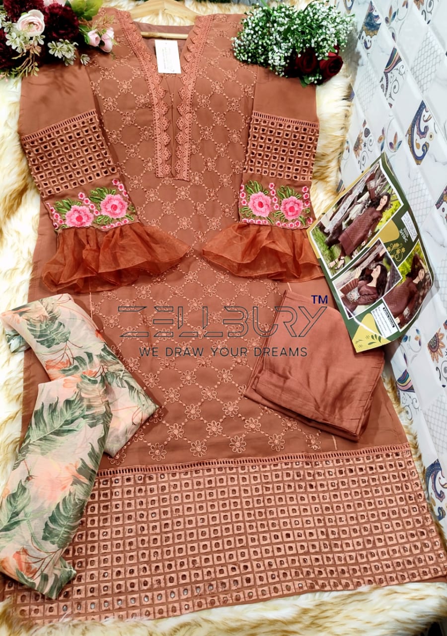 Z-113C Zellbury Embroidered Pakistani Readymade Suits